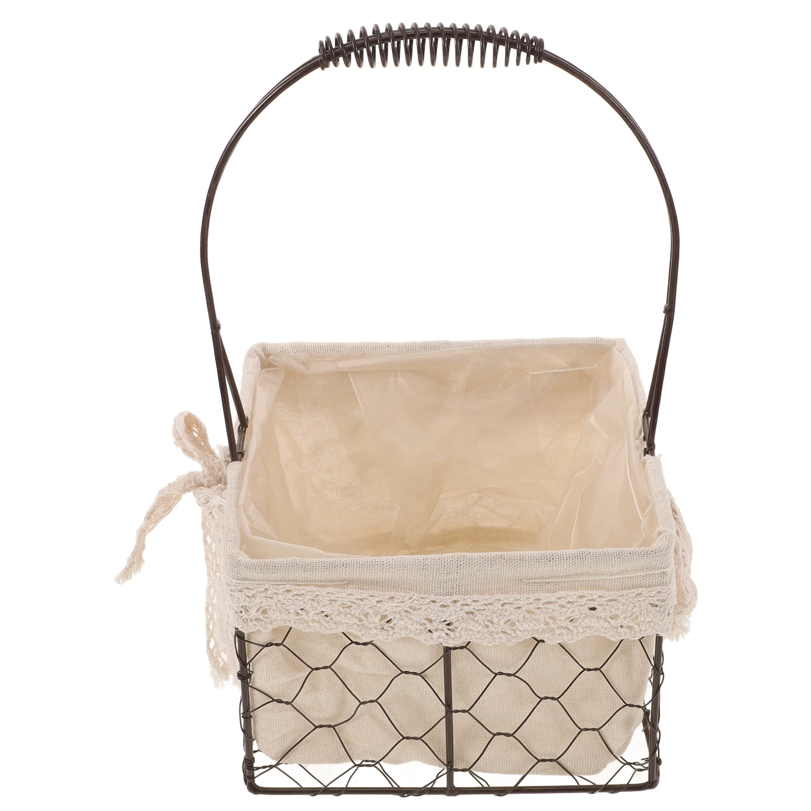 Iron Wire Flower Basket Rural Style Storage Waterproof Handles Retro Cloth Yard Bathroom Kitchen Desk Office
Iron Wire Flower Basket Rural Style Storage Waterproof Handles Retro Cloth Yard Bathroom Kitchen Desk Office