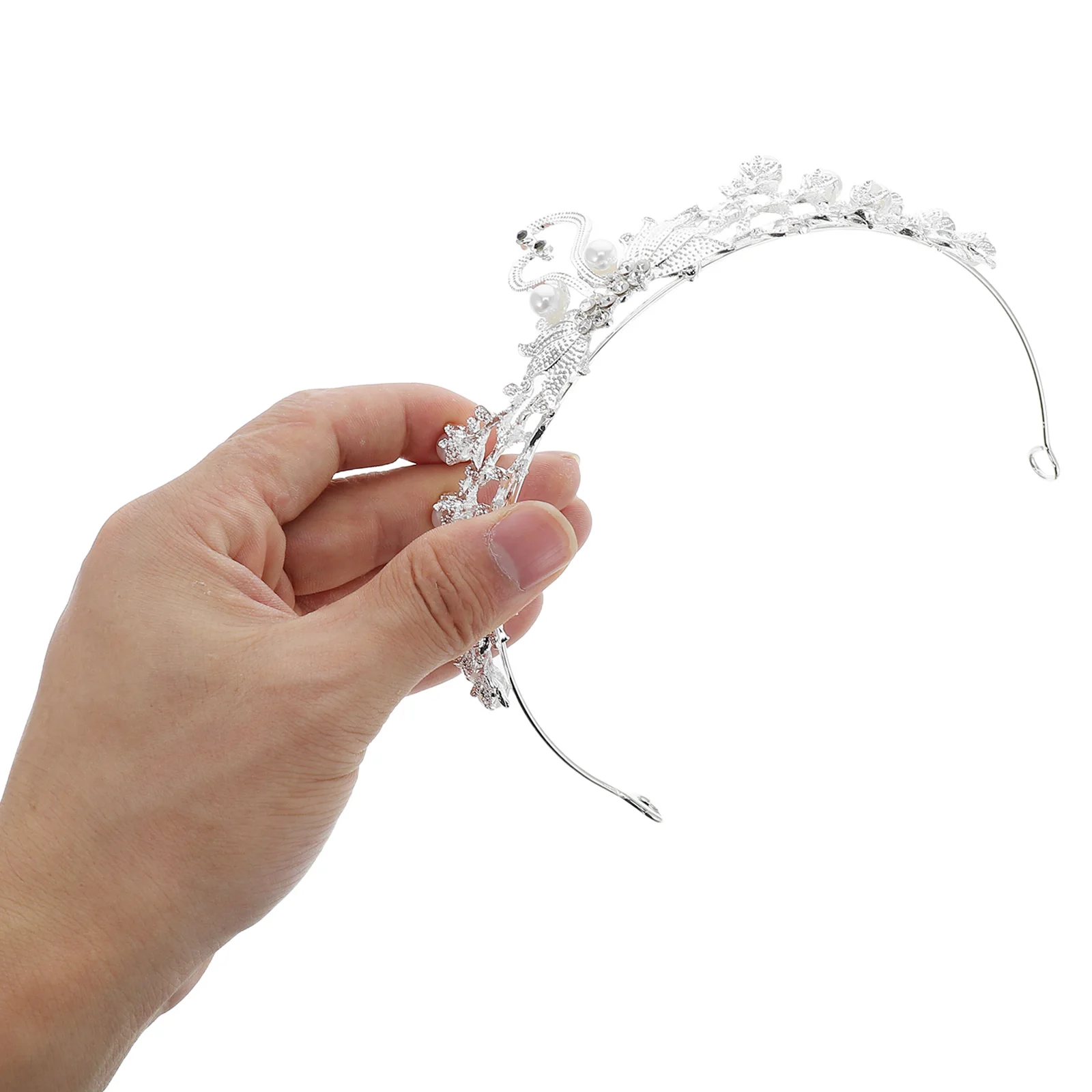 Elegant Bridal Tiara Swan Crown Hair Accessories Wedding Engagement Parties White Pearl Princess Headpiece Jewelries Decor
Elegant Bridal Tiara Swan Crown Hair Accessories Wedding Engagement Parties White Pearl Princess Headpiece Jewelries Decor