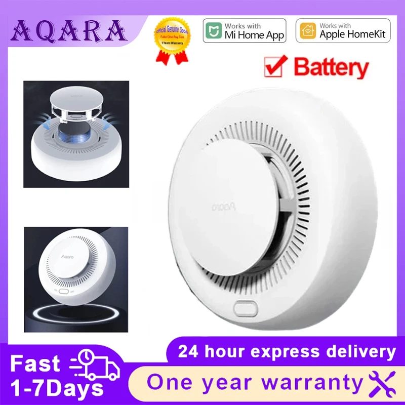 Aqara детектор дыма датчик Zigbee умная пожарная сигнализация монитор звуковое оповещение домашняя безопасность работает с Xiaomi Mijia Mi home Homekit приложение
Aqara детектор дыма датчик Zigbee умная пожарная сигнализация монитор звуковое оповещение домашняя безопасность работает с Xiaomi Mijia Mi home Homekit приложение