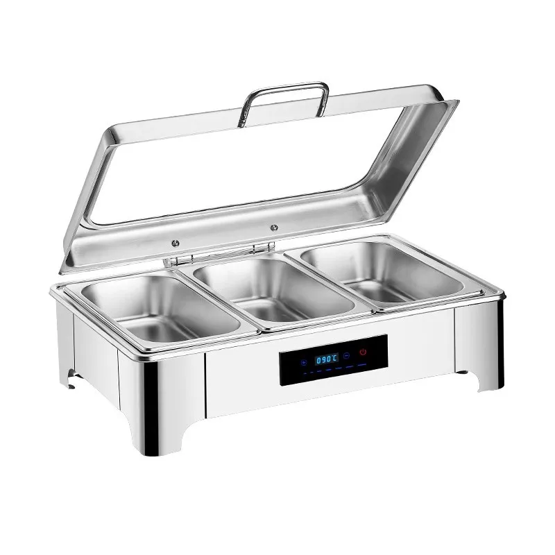 Stainless steel hydraulic buffet stove chain hotel buffet stove electric heating and insulation pot
Stainless steel hydraulic buffet stove chain hotel buffet stove electric heating and insulation pot