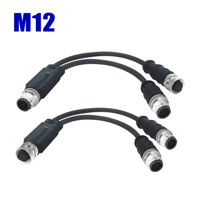M12 Cable Connector Y-type 4 5 8Pin Connecting Wire Splitter Industrial Grade 250V 22AWG Shielded Waterproof Connector Cable
M12 Cable Connector Y-type 4 5 8Pin Connecting Wire Splitter Industrial Grade 250V 22AWG Shielded Waterproof Connector Cable