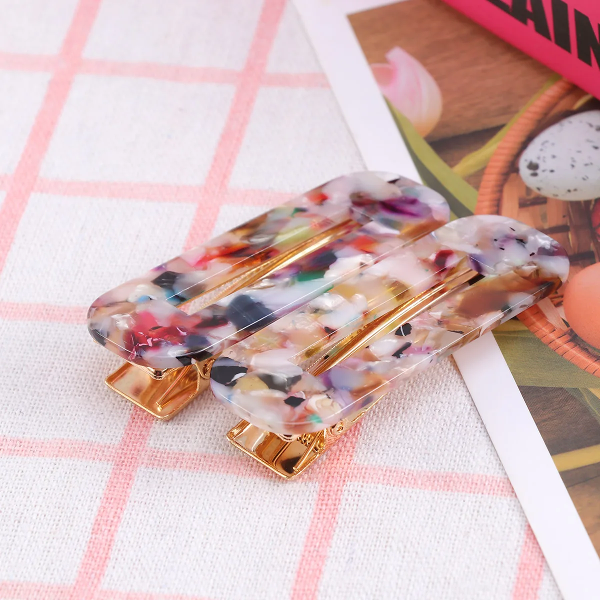 2 pcs Leopard Hairpins Acrylic Clips Women Barrettes Strong Grip Easy Clip Stylish Elegant Matching for Girls
2 pcs Leopard Hairpins Acrylic Clips Women Barrettes Strong Grip Easy Clip Stylish Elegant Matching for Girls