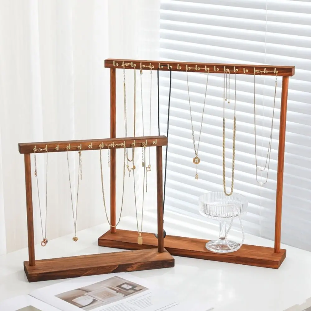 Wooden Jewelry Organizer Storage Rack Necklace Holder Jewelry Display Stand Support Stand Exquisite Design Necklace Hanging Rack
Wooden Jewelry Organizer Storage Rack Necklace Holder Jewelry Display Stand Support Stand Exquisite Design Necklace Hanging Rack