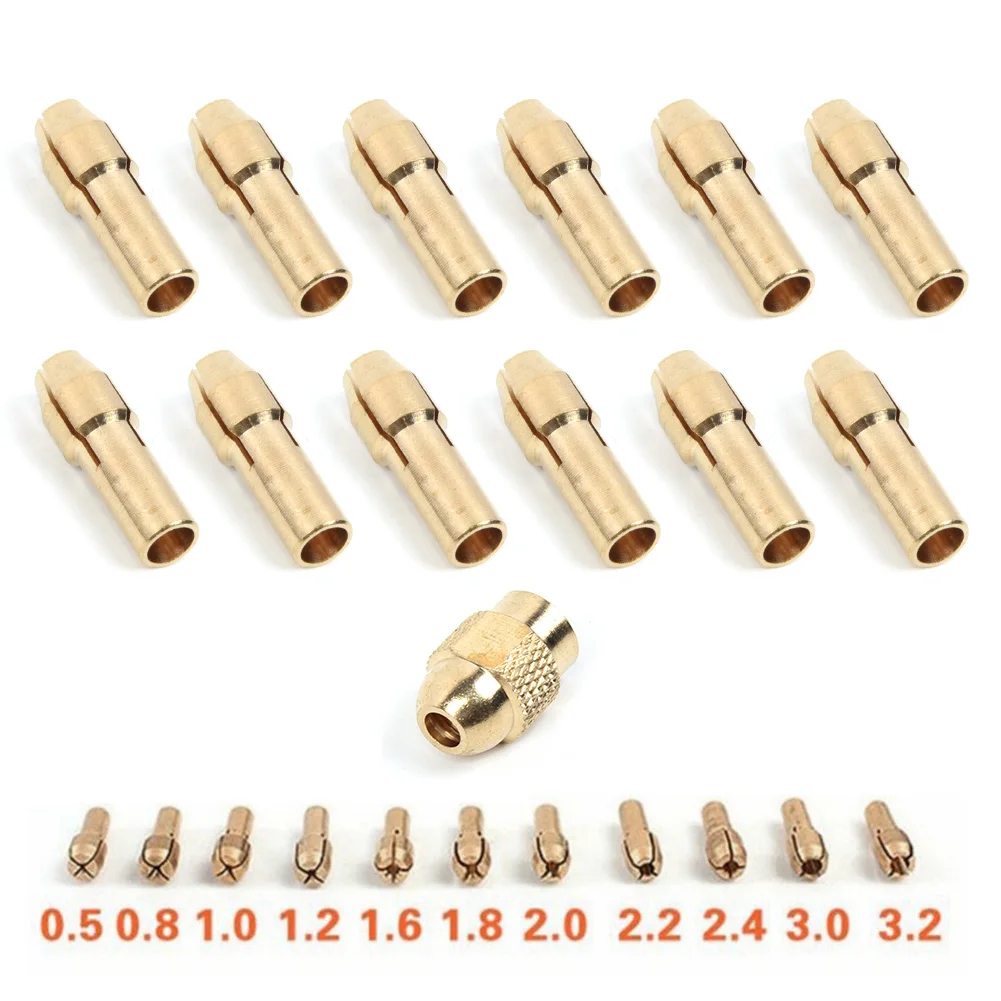 12pcs Brass Chuck Collet M8*0.75 Rotary Tools Toolholding Shank Drill Equipment Accessory Metalworking Industrial
12pcs Brass Chuck Collet M8*0.75 Rotary Tools Toolholding Shank Drill Equipment Accessory Metalworking Industrial
