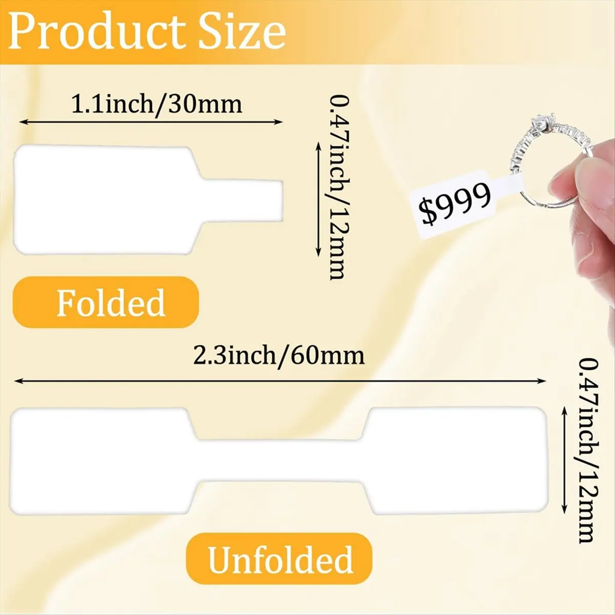 HITL 1000Pcs Jewelry Price Tags Stickers Roll White Blank Jewelry Price Tags Necklace Ring Display Labels
HITL 1000Pcs Jewelry Price Tags Stickers Roll White Blank Jewelry Price Tags Necklace Ring Display Labels