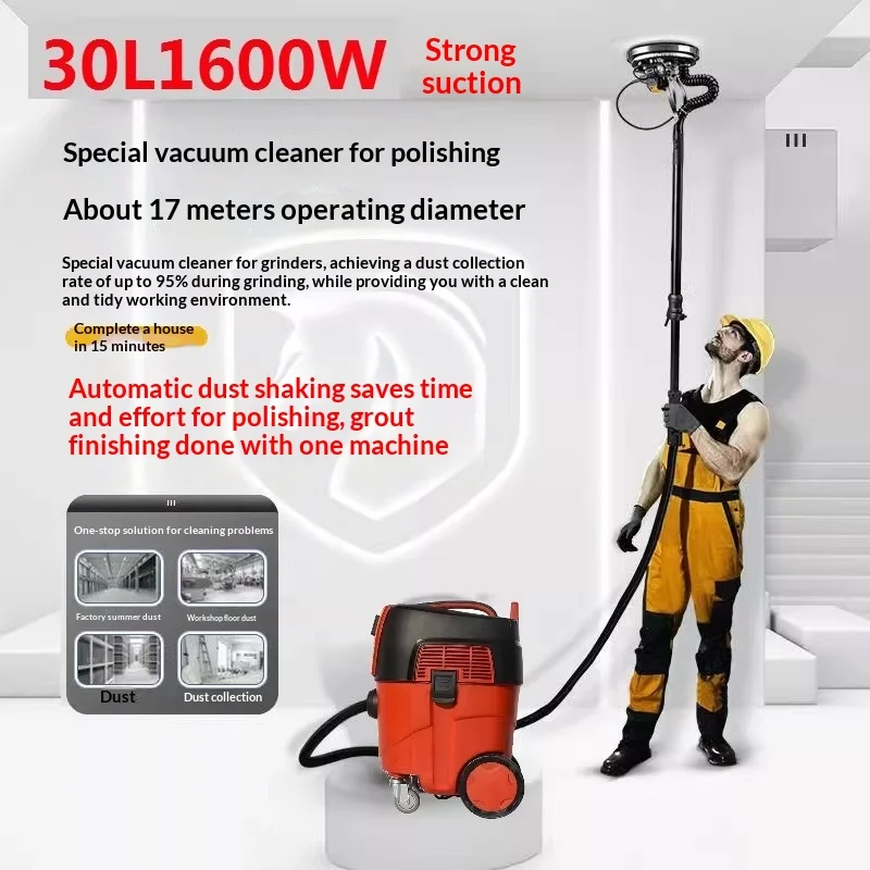 Портативный пылесос 30л 1600 Вт, строительный пылеудаляющий пылесос, сверхмощный шлифовальный станок, совместимый с высоким всасыванием, автоматический пылесос
Портативный пылесос 30л 1600 Вт, строительный пылеудаляющий пылесос, сверхмощный шлифовальный станок, совместимый с высоким всасыванием, автоматический пылесос