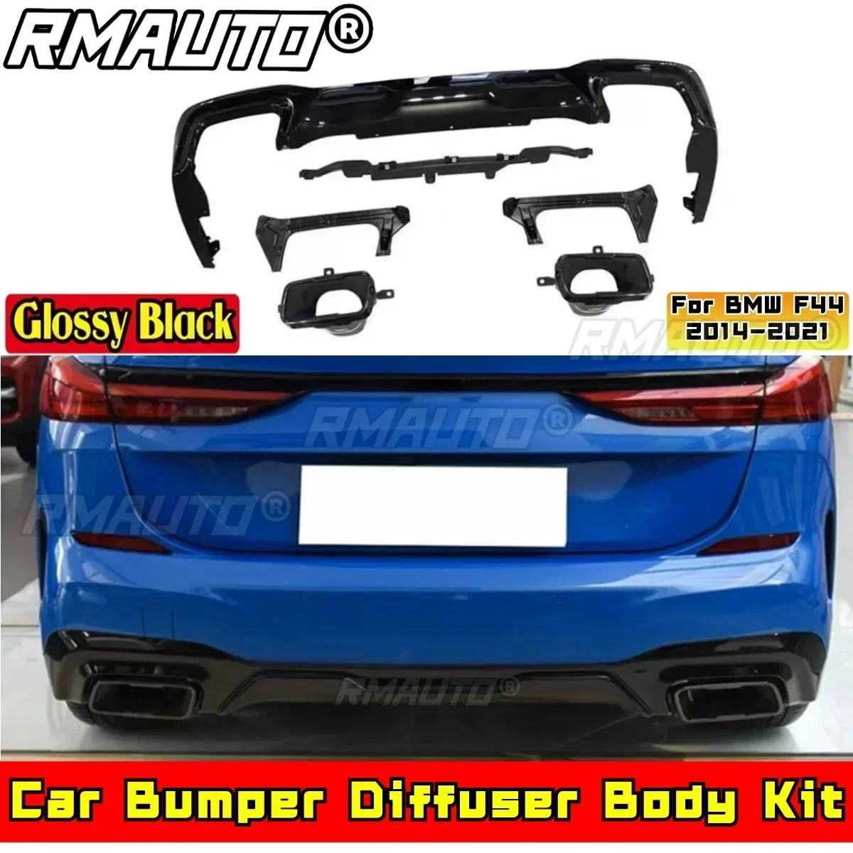 Для BMW F44 2014-2021 Комплект кузова BMW F44 Автомобильный диффузор заднего бампера Комплект кузова Глянцевый черный спойлер в стиле MP Диффузор Автомобильные аксессуары
Для BMW F44 2014-2021 Комплект кузова BMW F44 Автомобильный диффузор заднего бампера Комплект кузова Глянцевый черный спойлер в стиле MP Диффузор Автомобильные аксессуары