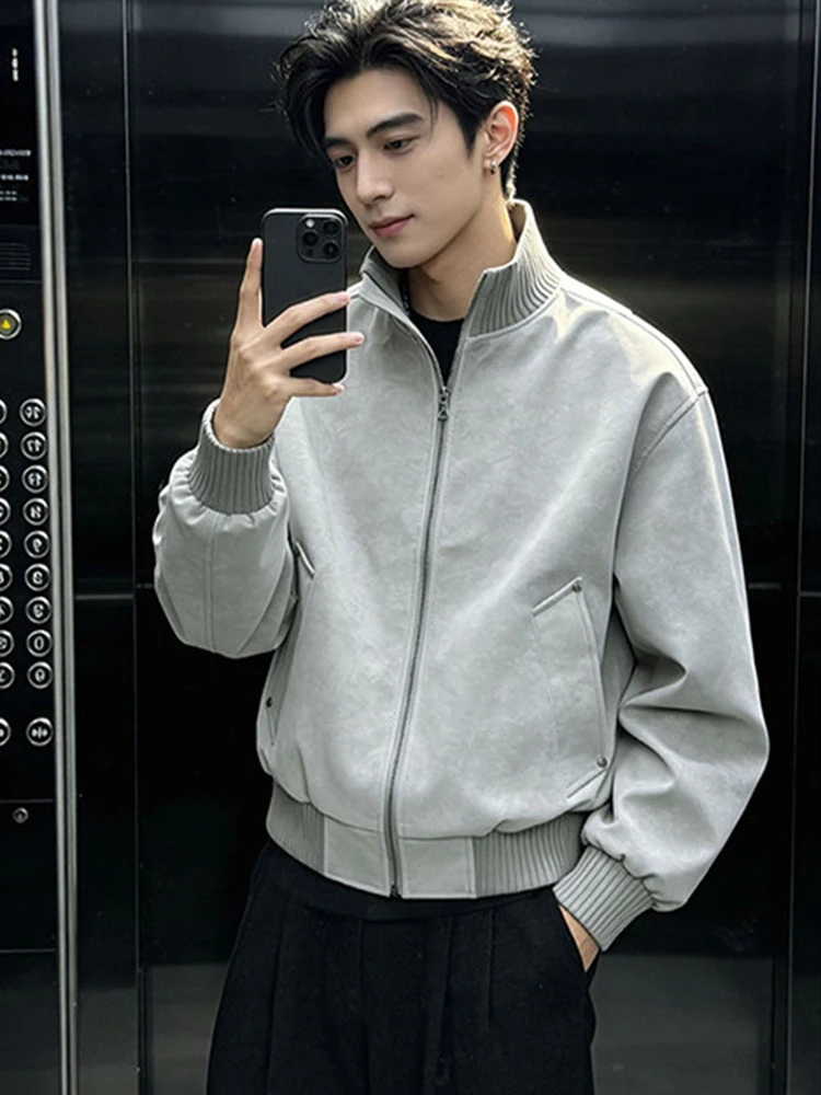 Retro American High Street Dyed Leather Jaet Men's Spring Autumn New Stand Collar Zipper Baseball Sle PU Leather Coat
Retro American High Street Dyed Leather Jaet Men's Spring Autumn New Stand Collar Zipper Baseball Sle PU Leather Coat