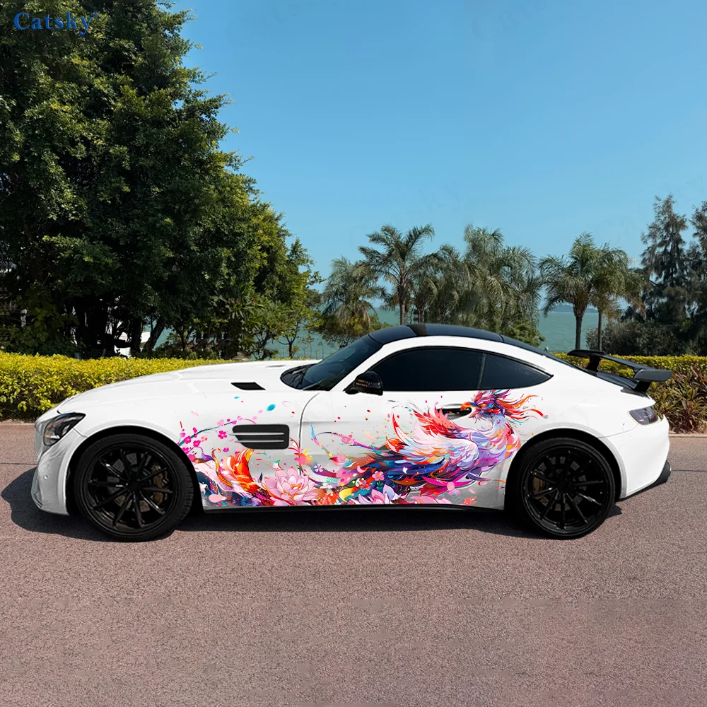 Phoenix Peach Blossom Lotus Car Vinyl Wraps Decal Self-adhesive PVC Sticker Suitable for Trucks SUV Decor Auto Accessories Gift 
Phoenix Peach Blossom Lotus Car Vinyl Wraps Decal Self-adhesive PVC Sticker Suitable for Trucks SUV Decor Auto Accessories Gift