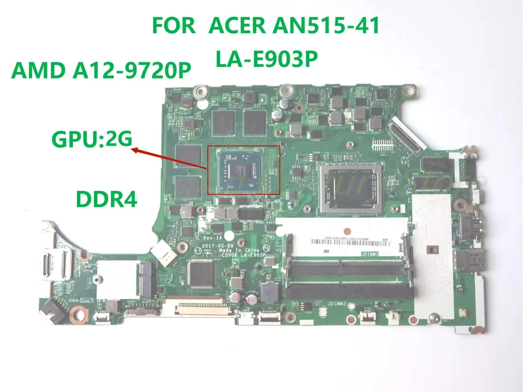 Быстрая доставка, подходит для моделей ноутбуков Acer, Φ AMD LA-E903P A12-9720P CPU 2G, независимый тест 100%
Быстрая доставка, подходит для моделей ноутбуков Acer, Φ AMD LA-E903P A12-9720P CPU 2G, независимый тест 100%