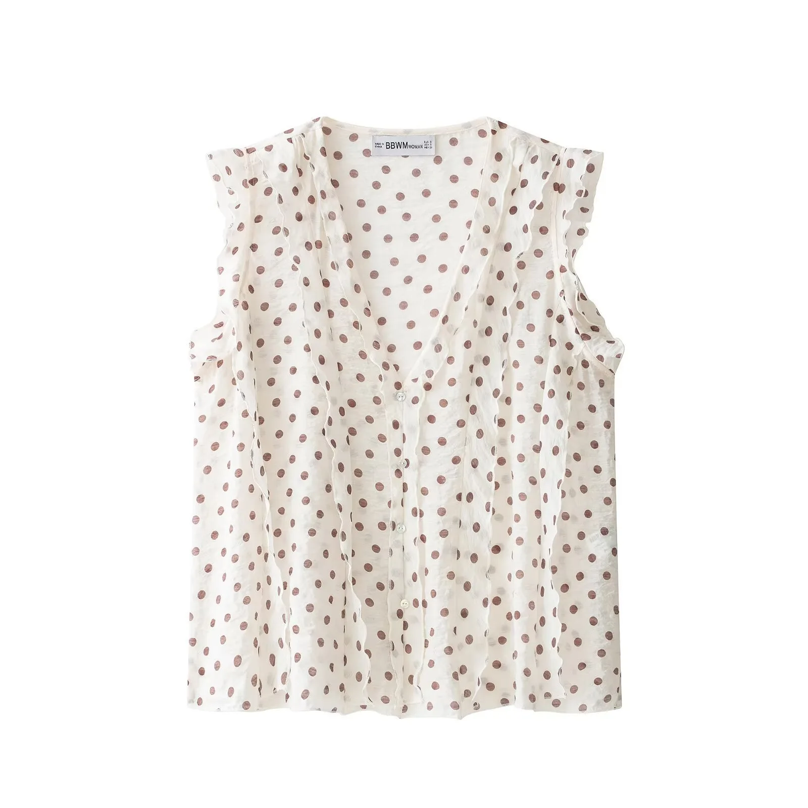 Dave&di Hanging Neck Ribbon Sleeveless Polka Dot Printed Shirt Woman Clothes Shirts & Blouses Women's Clothes Shirts Tops
Dave&di Hanging Neck Ribbon Sleeveless Polka Dot Printed Shirt Woman Clothes Shirts & Blouses Women's Clothes Shirts Tops