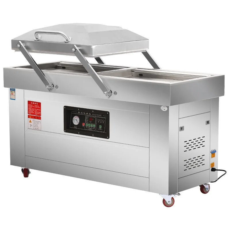 Double chamber vacuum packaging machine Automatic commercial desktop packaging Large wet and dry sealing machine
Double chamber vacuum packaging machine Automatic commercial desktop packaging Large wet and dry sealing machine