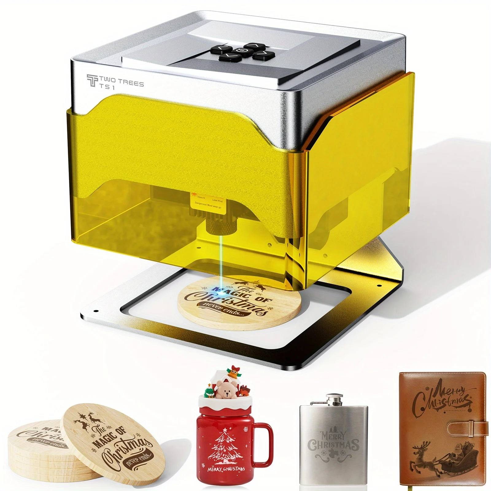 TS1 Mini Laser Engraver 3W Portable Laser Engraving Machine 0.01mm High Precision Manual Focus 200mm/s WiFi Bluetooth ESP32 DIY Engraver for Various Materials
TS1 Mini Laser Engraver 3W Portable Laser Engraving Machine 0.01mm High Precision Manual Focus 200mm/s WiFi Bluetooth ESP32 DIY Engraver for Various Materials