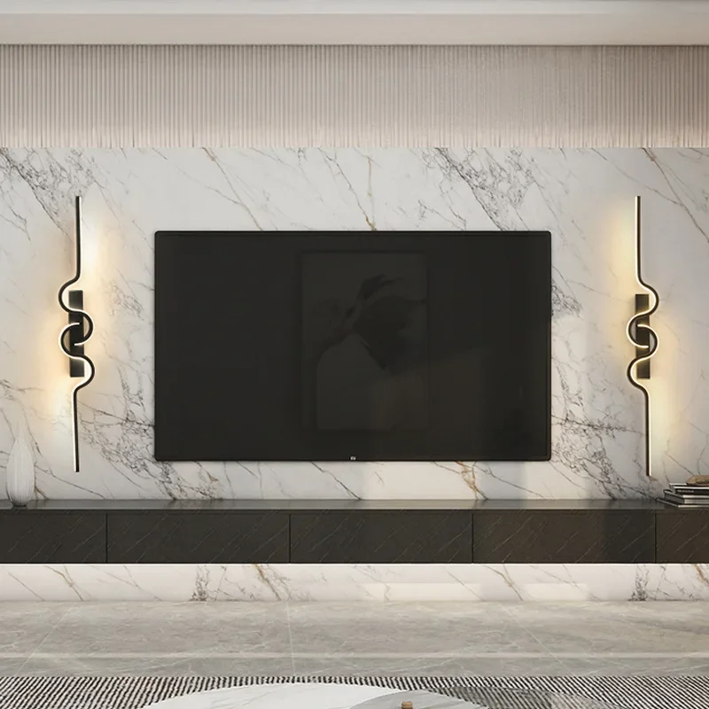 Minimalist creative design with long LED line lights, living room sofa, TV background wall, bedside decoration wall lamp
Minimalist creative design with long LED line lights, living room sofa, TV background wall, bedside decoration wall lamp