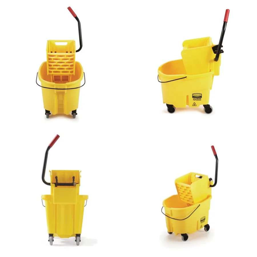 WaveBrake. Side-Press Mop Bucket and Wringer Combo on Wheels, Yellow, for Professional/Industrial/Business Heavy-Duty Floor Cle
WaveBrake. Side-Press Mop Bucket and Wringer Combo on Wheels, Yellow, for Professional/Industrial/Business Heavy-Duty Floor Cle