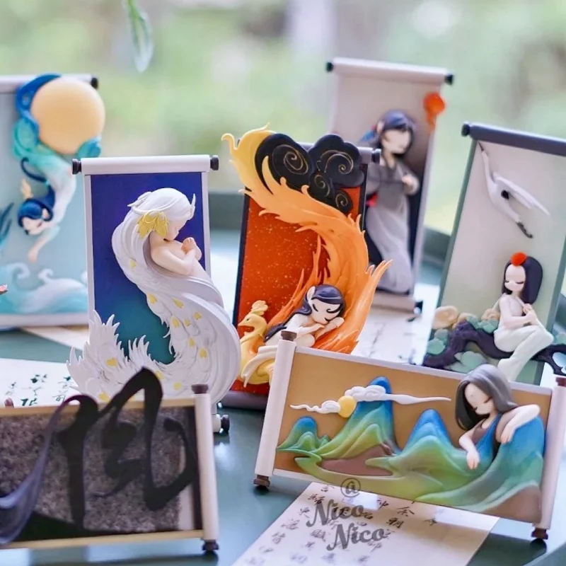 Hot Blind Box Sleep Chinese Scrolls Series Mystery Box Cute Figure Collectible Toy Desktop Fridge And Room Decoration Toys Gifts
Hot Blind Box Sleep Chinese Scrolls Series Mystery Box Cute Figure Collectible Toy Desktop Fridge And Room Decoration Toys Gifts