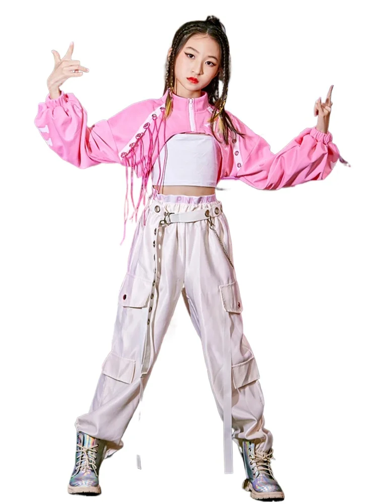New Girls Jazz Suit Crop Vest Slacks Street Dance Children Practice Performance Costume
New Girls Jazz Suit Crop Vest Slacks Street Dance Children Practice Performance Costume