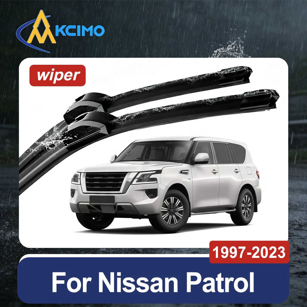 Exact Fit Front Wiper Blades for Nissan Patrol Y61 1997-2023 Premium Rubber All-Season Streak-Free Performance 1 Pair
Exact Fit Front Wiper Blades for Nissan Patrol Y61 1997-2023 Premium Rubber All-Season Streak-Free Performance 1 Pair