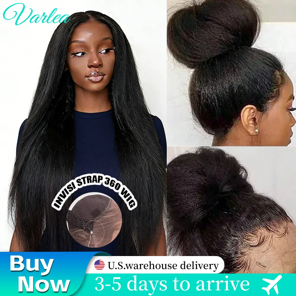 Varlea Bone Straight Human Hair Wigs 360 Kinky Straight 360 Lace Wig Invisible Drawstring Natural Black Wig Human Hair For Women
Varlea Bone Straight Human Hair Wigs 360 Kinky Straight 360 Lace Wig Invisible Drawstring Natural Black Wig Human Hair For Women