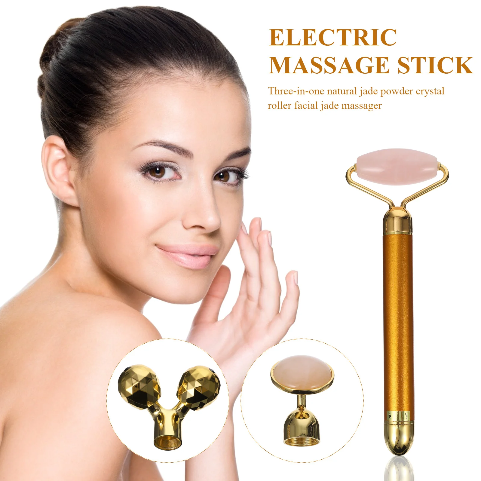 1Set Natural Jade Roller 3-in-1 Facial Massager Kit Anti-Aging Face Roller Improves Skin Elasticity Reduces Puffiness
1Set Natural Jade Roller 3-in-1 Facial Massager Kit Anti-Aging Face Roller Improves Skin Elasticity Reduces Puffiness
