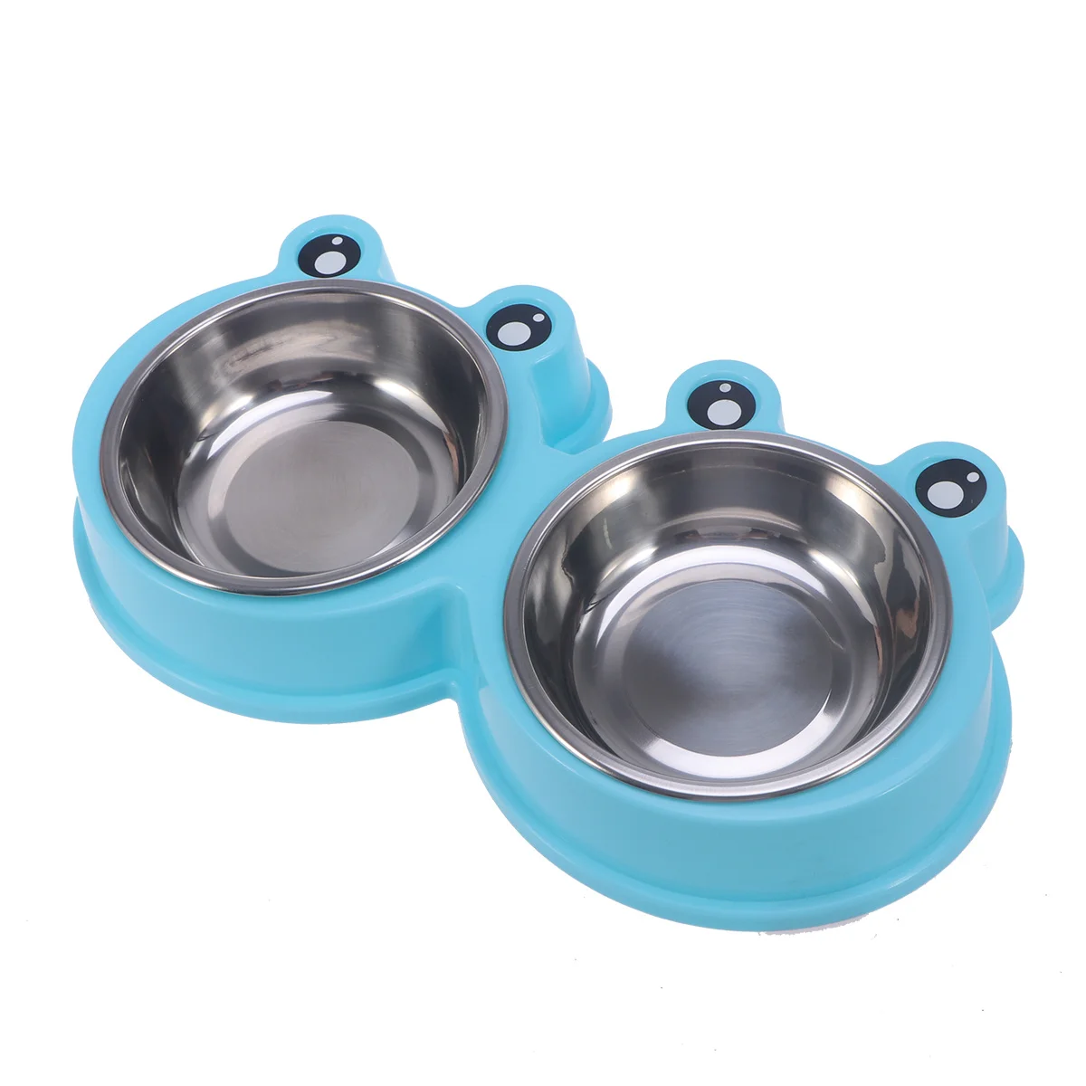 Stainless Steel Dual Bowl Blue Non-Slip Plastic Base Pet Feeder Dog Food Water Bowl Set For Year Round Use
Stainless Steel Dual Bowl Blue Non-Slip Plastic Base Pet Feeder Dog Food Water Bowl Set For Year Round Use