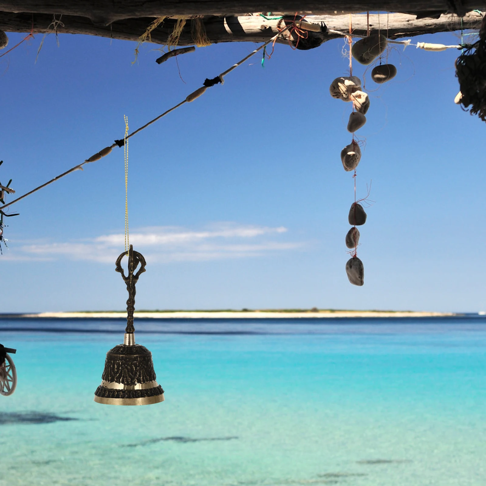 Copper Handbell High Durability Metal Tabletop Bell Decor for Buddhism Practice Elegant Handle Hand Bell Party Atmosphere
Copper Handbell High Durability Metal Tabletop Bell Decor for Buddhism Practice Elegant Handle Hand Bell Party Atmosphere