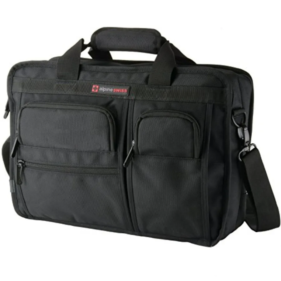 Alpine Swiss Conrad Messenger Bag 15.6 Inch Laptop Briefcase with Tablet Sleeve
Alpine Swiss Conrad Messenger Bag 15.6 Inch Laptop Briefcase with Tablet Sleeve