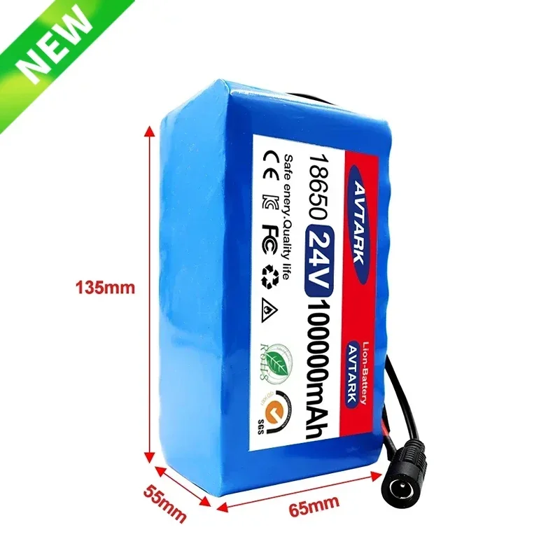 Customizable Plug NEW 7s3p 24V 100Ah 18650 Lithium Battery Pack with US/EU 2A Charger for Electric Bicycles and Mopeds
Customizable Plug NEW 7s3p 24V 100Ah 18650 Lithium Battery Pack with US/EU 2A Charger for Electric Bicycles and Mopeds