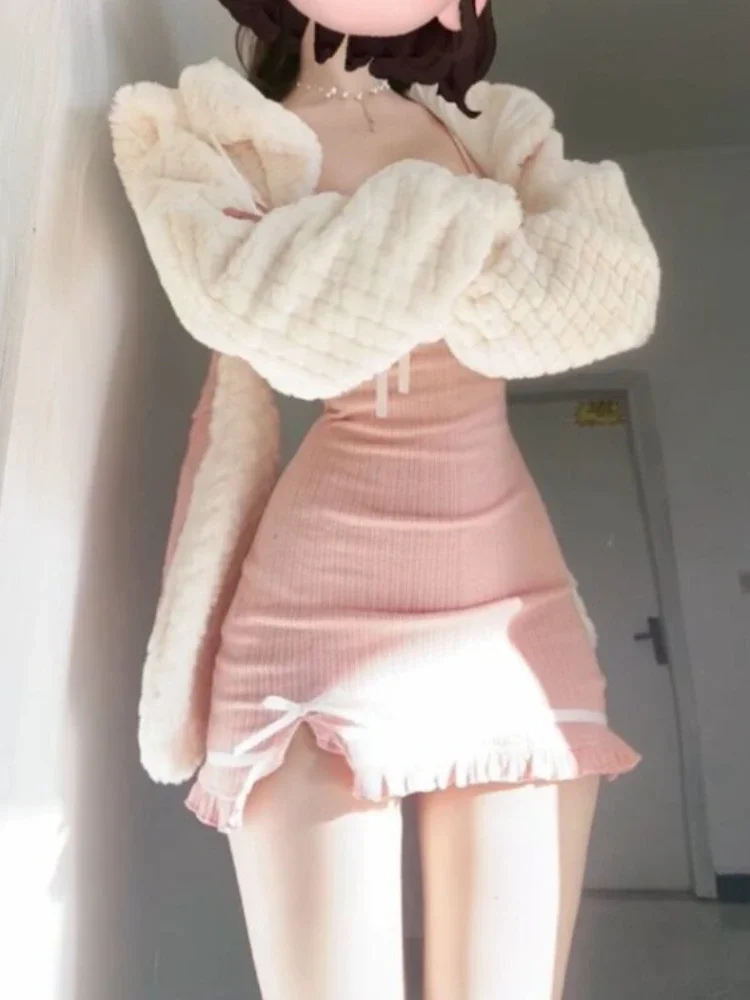 Spring Autumn New Ong Sleeve Cardigan Coat Women+ Sexy Slim Fit Bodycon Split Camisole Dresses Y2k E-Girl Two Piece Sets
Spring Autumn New Ong Sleeve Cardigan Coat Women+ Sexy Slim Fit Bodycon Split Camisole Dresses Y2k E-Girl Two Piece Sets