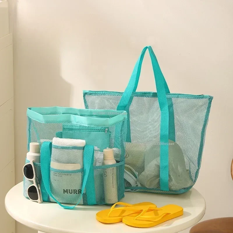 New Travel Large Capacity Handbag Portable Beach Foldable Lightweight Mesh Organizer Bag Simple Fitness Swimming Shower Bag
New Travel Large Capacity Handbag Portable Beach Foldable Lightweight Mesh Organizer Bag Simple Fitness Swimming Shower Bag