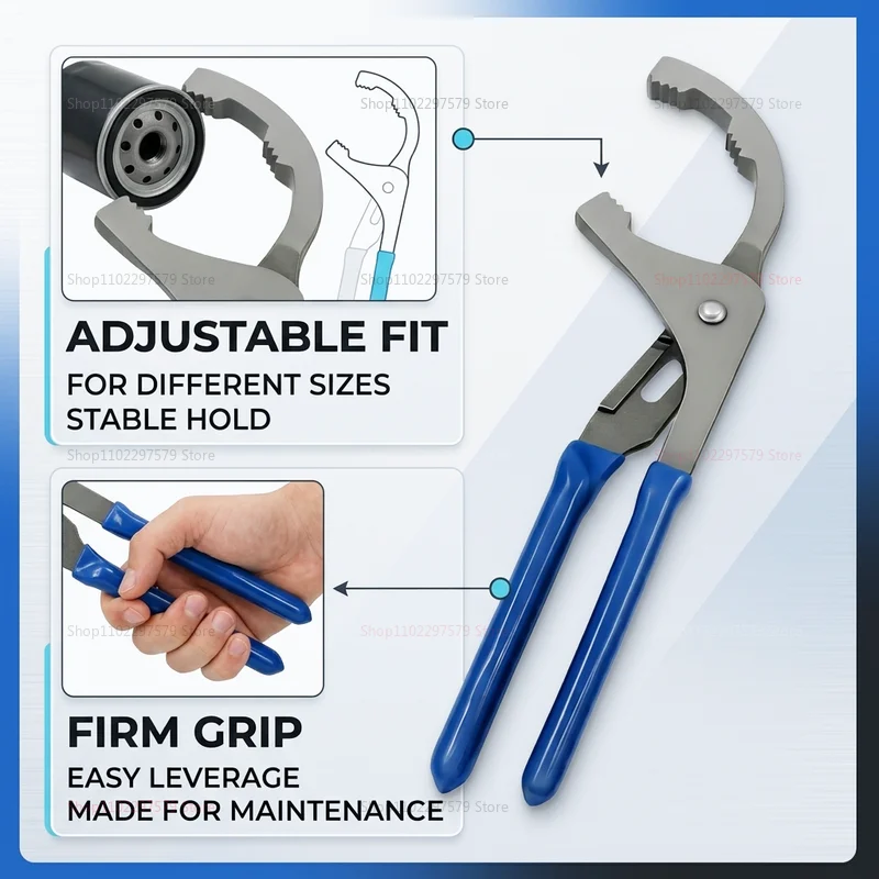 9/12 inch Oil Filter Pliers Clamp Type Wrench Adjustable Hand Tool for Oil Filter Removal Heavy Duty Steel Filter Car Repair
9/12 inch Oil Filter Pliers Clamp Type Wrench Adjustable Hand Tool for Oil Filter Removal Heavy Duty Steel Filter Car Repair