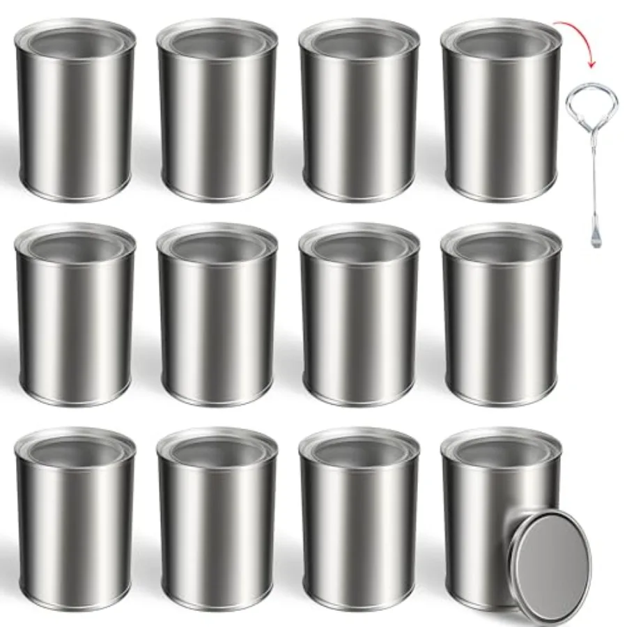 12PCS Empty Paint Cans with Lids, 1 Quart Metal Unlined Paint Bucket, Small Round Paint Storage Containers for Leftover Paint,
12PCS Empty Paint Cans with Lids, 1 Quart Metal Unlined Paint Bucket, Small Round Paint Storage Containers for Leftover Paint,