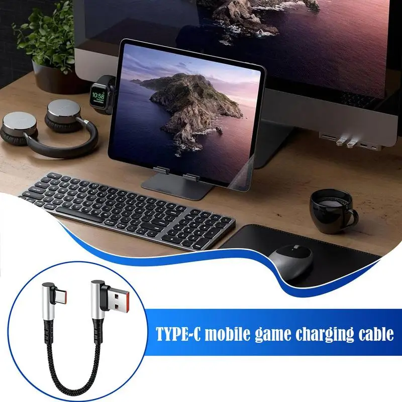 USB C Cord Type C Charging Cable Short 90 Degree Adapter Cord Right Angle Data Cable 6A Fast Charging C Cord For PC & Notebook
USB C Cord Type C Charging Cable Short 90 Degree Adapter Cord Right Angle Data Cable 6A Fast Charging C Cord For PC & Notebook