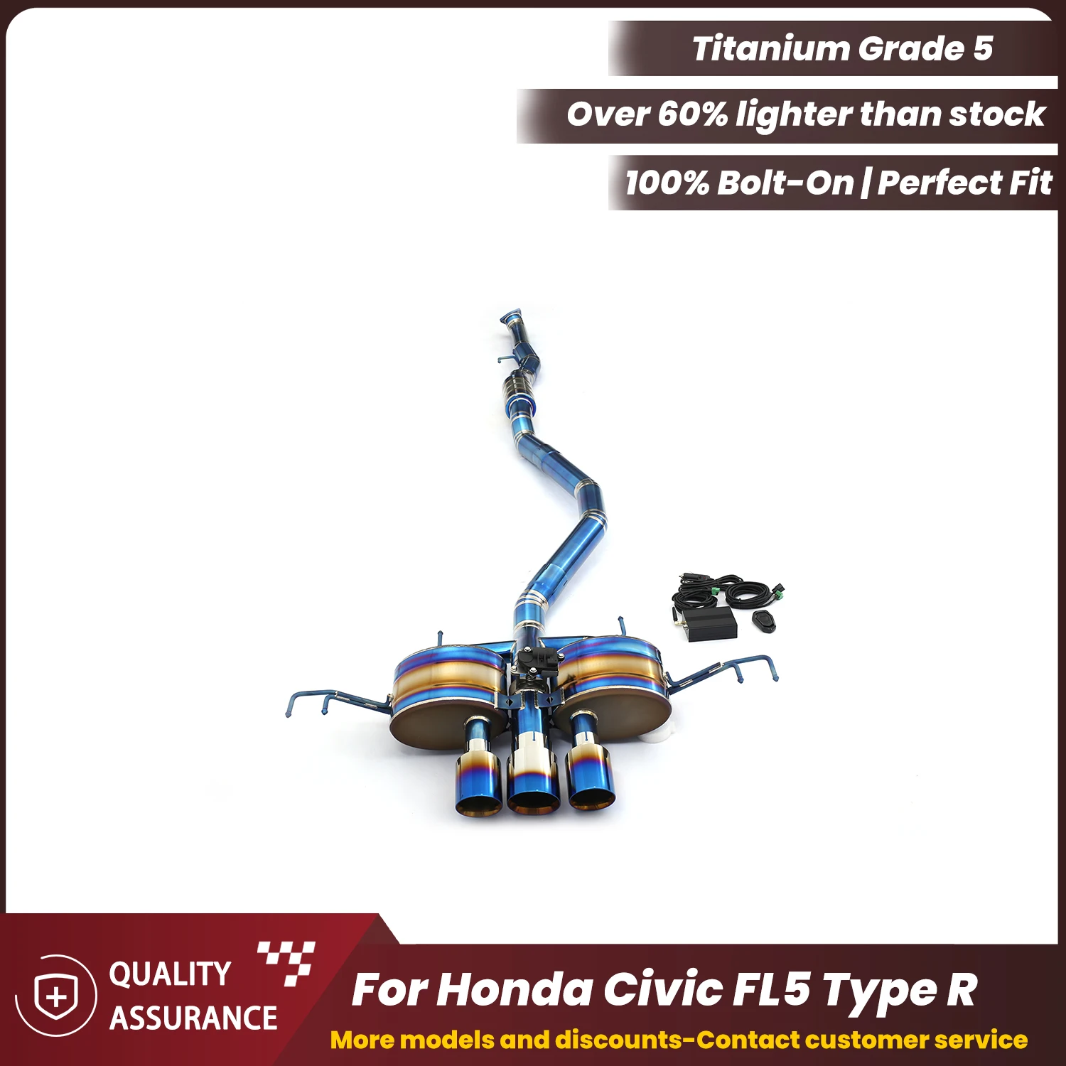 ECCF Titanium Valvetronic Exhaust Catback Exhaust For Honda Civic FL5 Type R Supercar Sound High Performance Upgrade
ECCF Titanium Valvetronic Exhaust Catback Exhaust For Honda Civic FL5 Type R Supercar Sound High Performance Upgrade