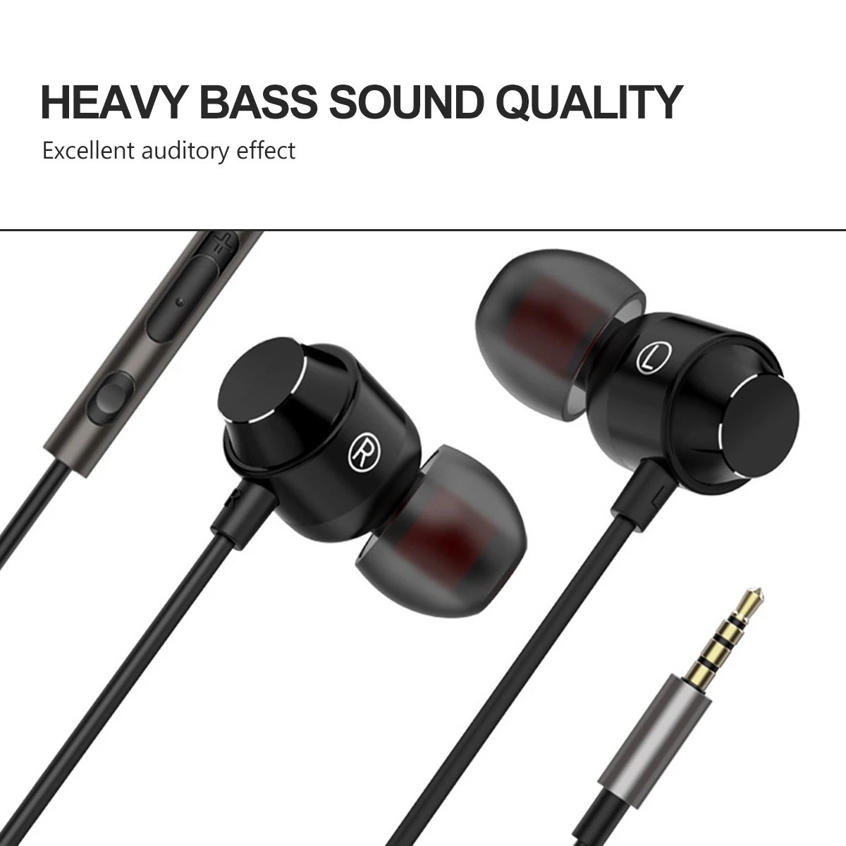 Heavy Bass In-Ear Earbuds Ergonomic 1.2M 3.5Mm Jack Earphones Mic Volume Control Universal Fit For Phone Laptop Tablet Computer
Heavy Bass In-Ear Earbuds Ergonomic 1.2M 3.5Mm Jack Earphones Mic Volume Control Universal Fit For Phone Laptop Tablet Computer