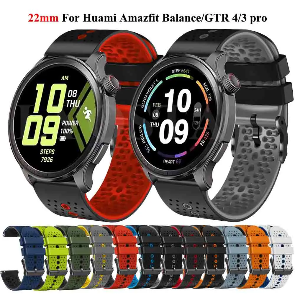 Ремешок силиконовый для часов Huami Amazfit Cheetah Pro, сменный Браслет для Amazfit Balance GTR 4 3, аксессуары для часов, 22 мм
Ремешок силиконовый для часов Huami Amazfit Cheetah Pro, сменный Браслет для Amazfit Balance GTR 4 3, аксессуары для часов, 22 мм