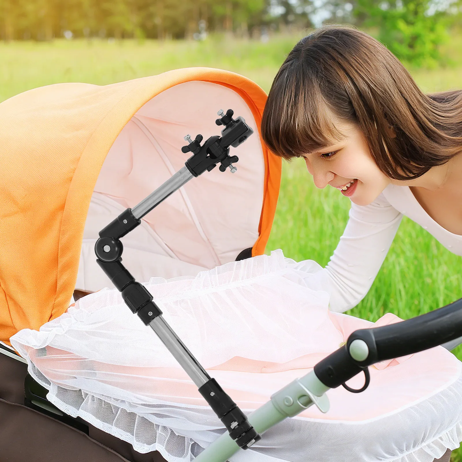 Adjustable Stainless Steel Umbrella Clamp for Stroller Wheelchair Folding Chair Universal 360 Degree Rotating Sun Rain Shade
Adjustable Stainless Steel Umbrella Clamp for Stroller Wheelchair Folding Chair Universal 360 Degree Rotating Sun Rain Shade
