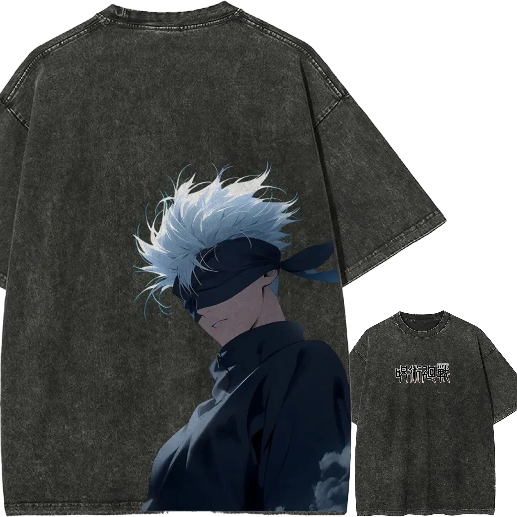 Satoru Gojo Blindfold T-shirt Jujutsu Kaisen Tee Vintage Washed Oversized Retro Anime Harajuku Streetwear Graphic Manga Clothes
Satoru Gojo Blindfold T-shirt Jujutsu Kaisen Tee Vintage Washed Oversized Retro Anime Harajuku Streetwear Graphic Manga Clothes