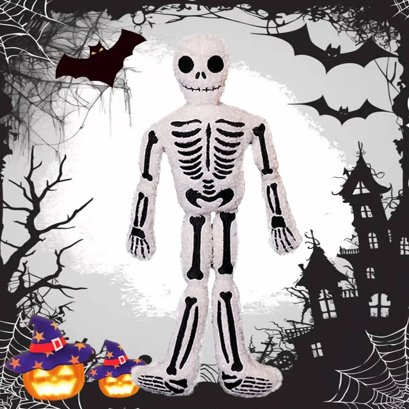 40CM Skeleton Mock Treasuring Happy Halloween Christmas Nightmare Plush Kawaii Fluffy Ghost Pillow Toy Children's Halloween Gift
40CM Skeleton Mock Treasuring Happy Halloween Christmas Nightmare Plush Kawaii Fluffy Ghost Pillow Toy Children's Halloween Gift