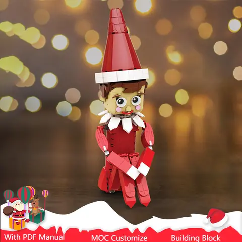 474 Parts Christmas Elf MOC Custom Building Bricks Model Creative Assembly Bricks Toys For Kids Adults Christmas Surprise Gifts
