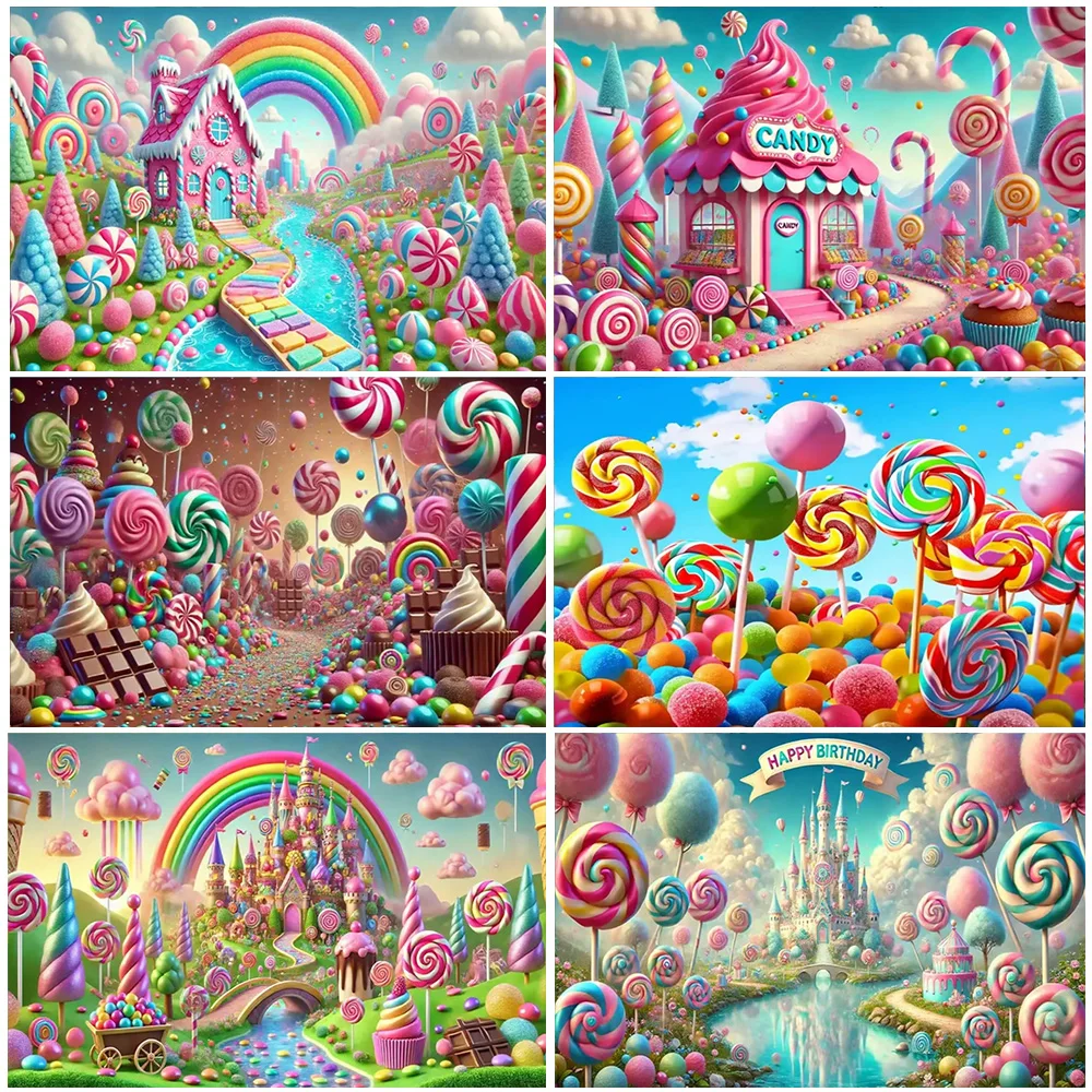 Colorful Candy House Dreamy Background Pink Birthday Party Cotton Candy Children's Gifts Bedroom Props Baby Shower Supplies
Colorful Candy House Dreamy Background Pink Birthday Party Cotton Candy Children's Gifts Bedroom Props Baby Shower Supplies