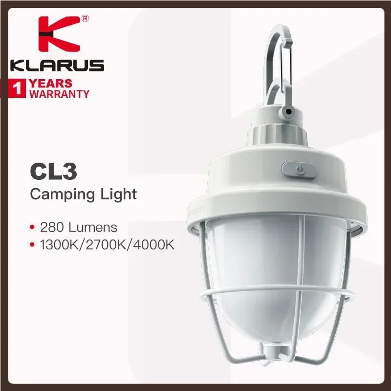Перезаряжаемый походный светильник Klarus CL3/портативный фонарь, регулируемый 1300K/2700K/4000K для нескольких сценариев, магнитный верх
Перезаряжаемый походный светильник Klarus CL3/портативный фонарь, регулируемый 1300K/2700K/4000K для нескольких сценариев, магнитный верх