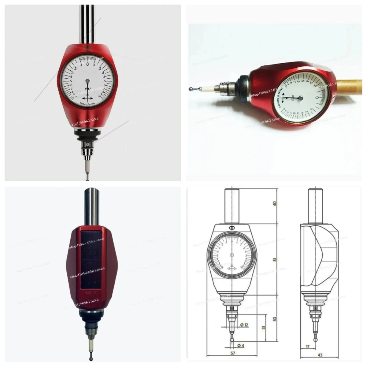 CNC Machine Tool Accessories 359550 Red High Precision 3D Edge Finder Touch Probe Centering Pointer
CNC Machine Tool Accessories 359550 Red High Precision 3D Edge Finder Touch Probe Centering Pointer