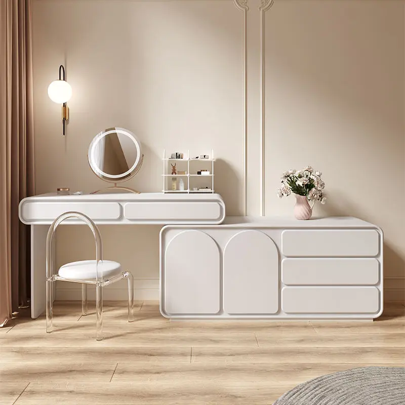!@Luxury Minimalist Solid Wood Dressing Table Modern Retractable Makeup Vanities with Storage for Bedroom Foldable Standing Mirr
!@Luxury Minimalist Solid Wood Dressing Table Modern Retractable Makeup Vanities with Storage for Bedroom Foldable Standing Mirr