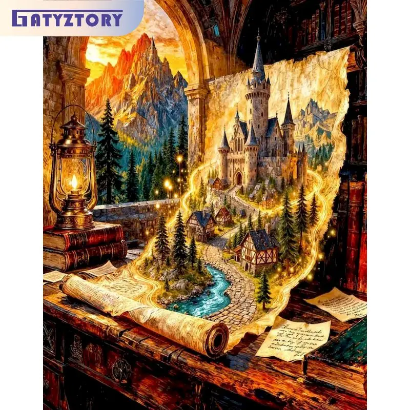 GATYZTORY Paint By Numbers Living Room Decoration Picture On Numbers Castle for Adults Beginners For Adults Picture Drawing
GATYZTORY Paint By Numbers Living Room Decoration Picture On Numbers Castle for Adults Beginners For Adults Picture Drawing