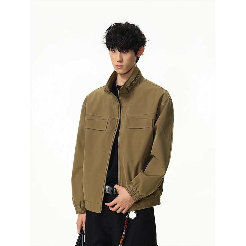 Men Stand Zipper Collar Bomber Jacket Men's Spring Autumn Streetwear Fashion Loose Casual Vintage Motorcycle Cargo Jacket Coat
Men Stand Zipper Collar Bomber Jacket Men's Spring Autumn Streetwear Fashion Loose Casual Vintage Motorcycle Cargo Jacket Coat