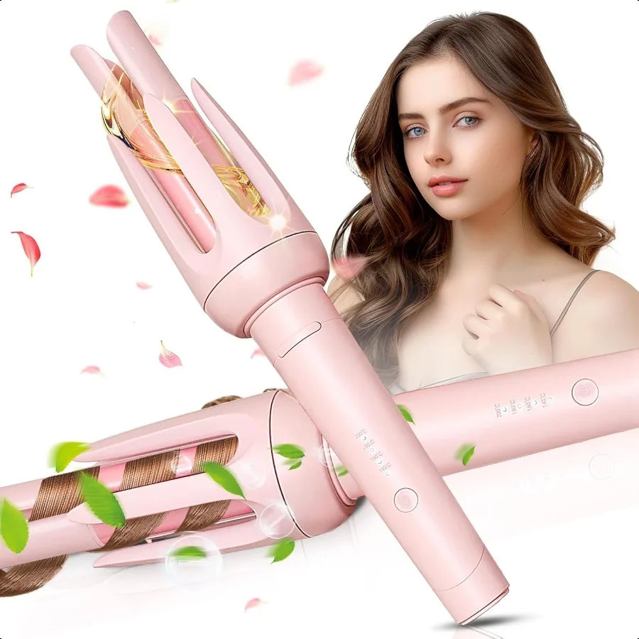 Auto Hair Curler Automatic Curling Iron with 4 Temperature 3 Timer Automatic ShutOff AntiScald Anti Rotating Curling Wand for H
Auto Hair Curler Automatic Curling Iron with 4 Temperature 3 Timer Automatic ShutOff AntiScald Anti Rotating Curling Wand for H