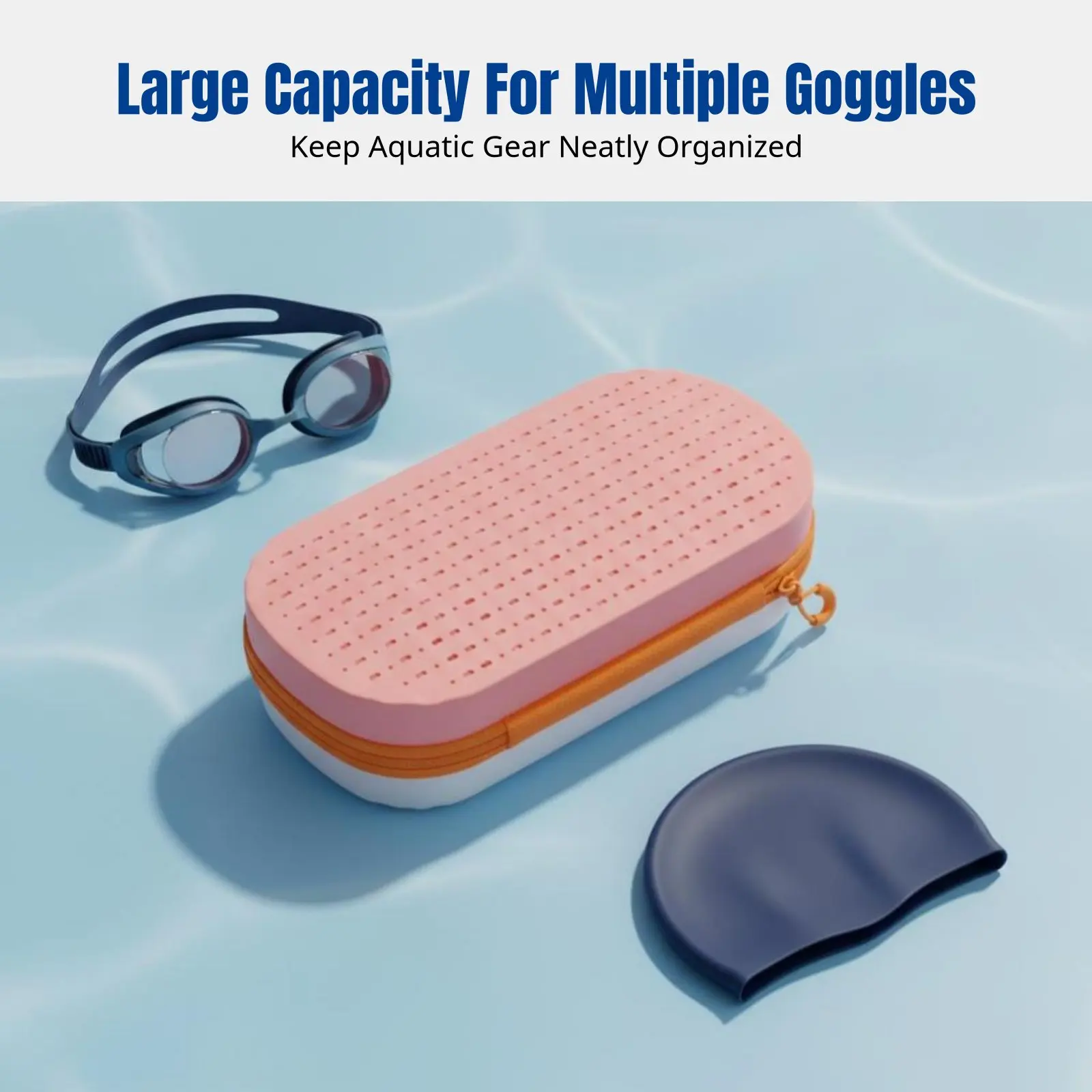 Двусторонний дышащий силиконовый чехол для очков для плавания, ударопрочная сумка для хранения большой вместимости, портативный многофункциональный защитный чехол
Двусторонний дышащий силиконовый чехол для очков для плавания, ударопрочная сумка для хранения большой вместимости, портативный многофункциональный защитный чехол