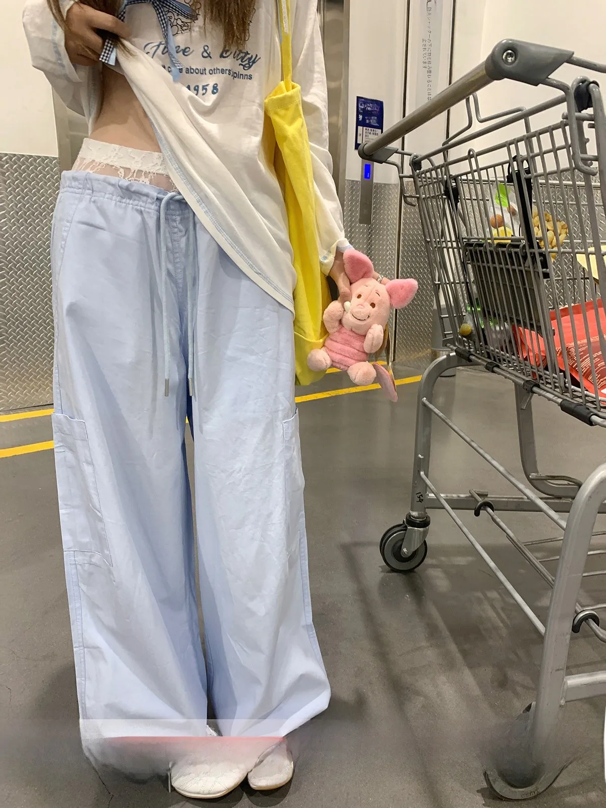 Anneshop Cloud Workwear Summer New Style Casual Pants Lace Waistband Fake Two-Piece Pants Versatile Workwear Straight Leg Tro...
Anneshop Cloud Workwear Summer New Style Casual Pants Lace Waistband Fake Two-Piece Pants Versatile Workwear Straight Leg Tro...
