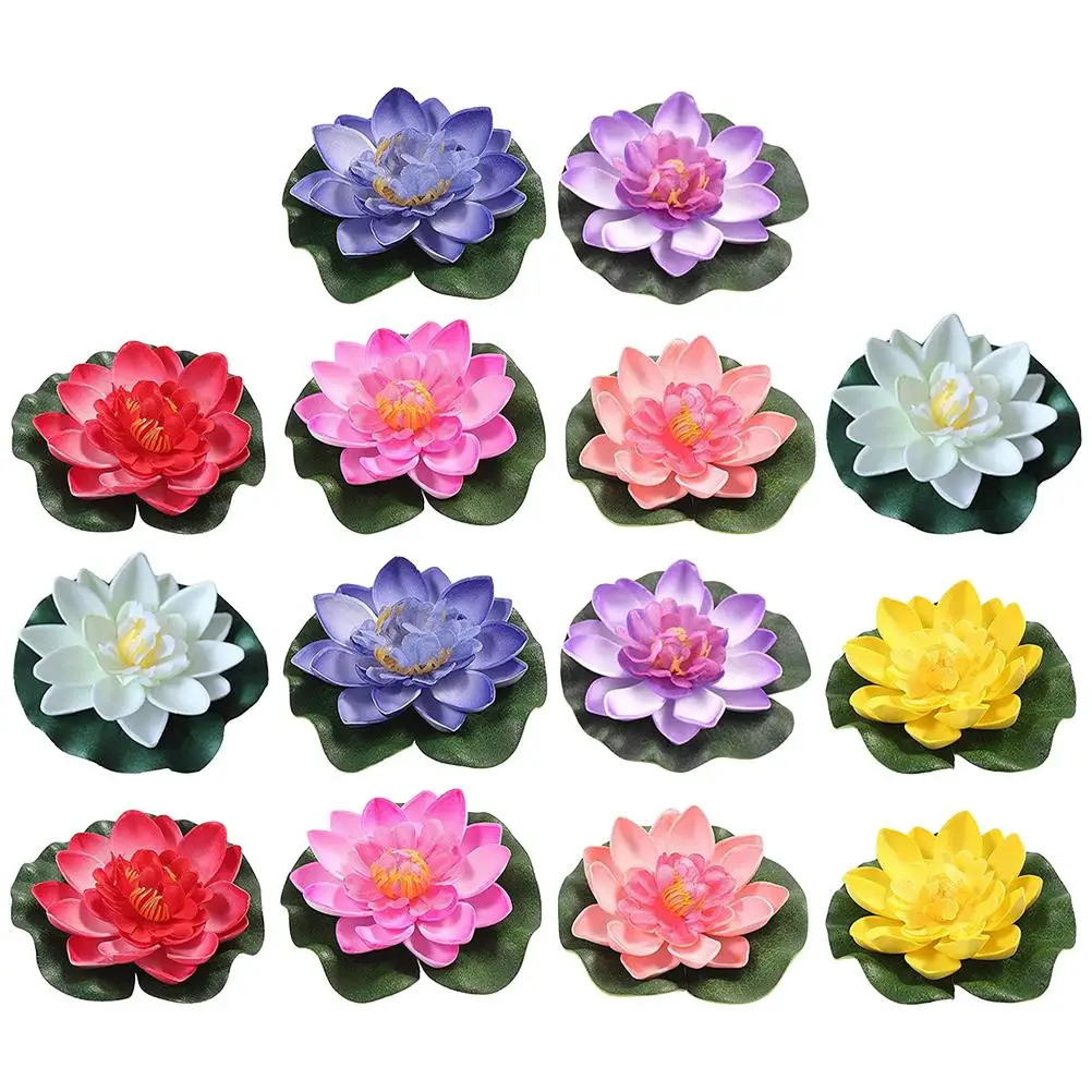 14 Pcs Flowers10cm Floating Decor for Water Tank Pond Floating Flowers Home Artificial Flowers Garden Simulation Ornaments
14 Pcs Flowers10cm Floating Decor for Water Tank Pond Floating Flowers Home Artificial Flowers Garden Simulation Ornaments